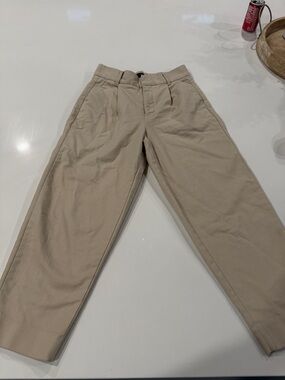 Banana Republic Khaki Straight-Leg Chinos - Light Beige 0 Petite